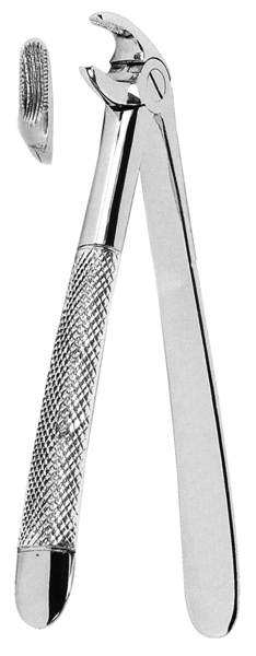 This is extracting forceps for dentistry use.It is used by dentals. It is used for extracting molar or teeth